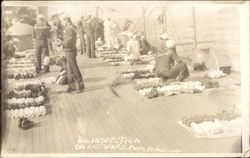 USS Texas - Bag Inspection Postcard