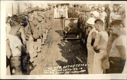 Marines of the Texas just before landing in Cuba Postcard