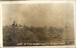 Part of the Grand Fleet, Scapa Flow Postcard