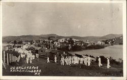 U.S. Sailors Out for a Hike, Culebra, PR Postcard