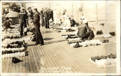 USS Texas - Bag Inspection Postcard