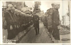 USS Texas - Landing Force Postcard