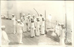 U.S.S. Texas - Admiral Leaving the Ship Navy Postcard Postcard