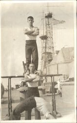 Naval Crewman Gymnastics Postcard