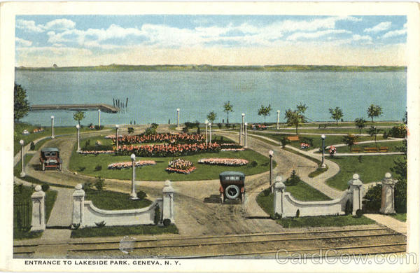 Entrance To Lakeside Park Geneva New York