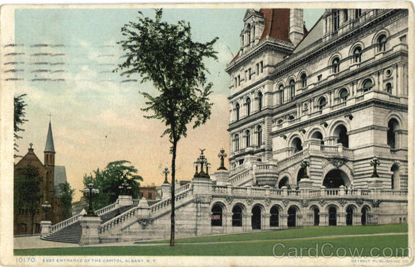East Entrance Of The Capitol Albany New York
