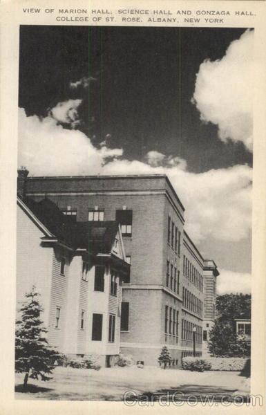 View Of Marion Hall Science Hall And Gonzaga Hall, College Of St. Rose Albany New York