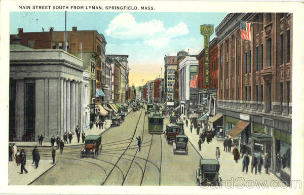 Main Street South From Lyman Springfield Massachusetts