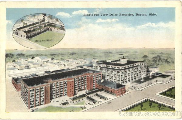 Bird's Eye View Delco Factories Dayton Ohio
