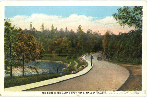 The Boulevard Along Spot Pond Malden Massachusetts