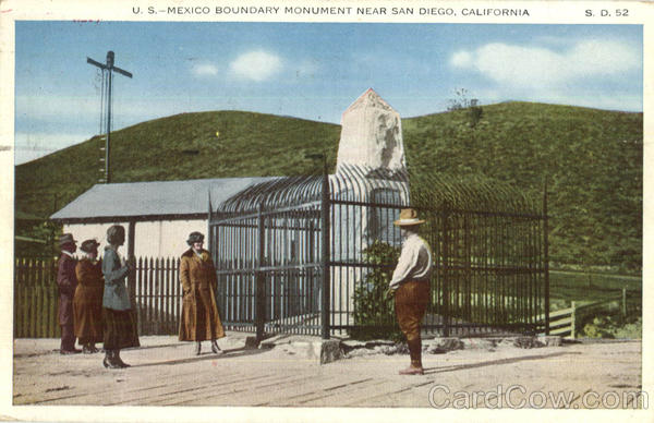 U. S. Mexico Boundary Monument San Diego California