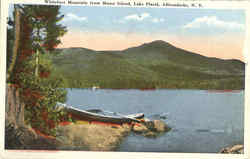 Whiteface Mountain From Moose Island Lake Placid, NY Postcard Postcard