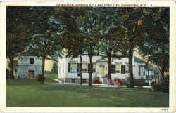 Sir William Johnson Hall And Fort Johnstown, NY Postcard Postcard