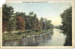 Greetings From Greenville New York Postcard Postcard