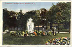 Fountain, Johnson Park Postcard