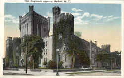 74th Regiment Armory Buffalo, NY Postcard Postcard