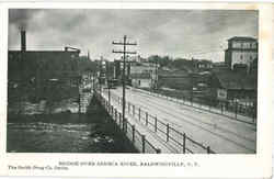 Bridge Over Seneca River Baldwinsville, NY Postcard Postcard