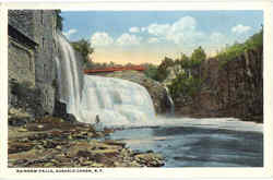 Rainbow Falls Ausable Chasm, NY Postcard Postcard