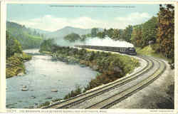 The Berkshire Hills Between Russell And Huntington Scenic, MA Postcard Postcard