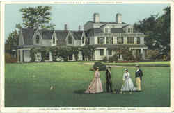 The Original Daniel Webster House Marshfield, MA Postcard Postcard