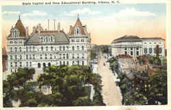 State Capitol And New Educational Building Postcard