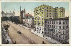 State Street West From Pearl Street Postcard