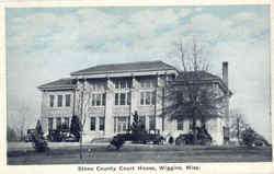 Stone County Court House Wiggins, MS Postcard Postcard