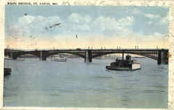 Eads Bridge St. Louis, MO Postcard Postcard