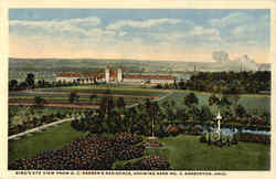 Bird's Eye View From O. C. Barber's Residence Postcard