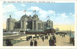 The Traymore Hotel And Boardwalk Postcard