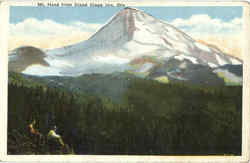 Mt. Hood From Cloud Clapp Inn Mount Hood, OR Postcard Postcard