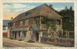 Oldest House In The U. S. St, Francise St. Postcard