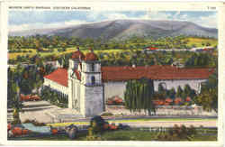 Mission Santa Barbara Postcard
