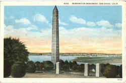 Bennington Monument San Diego, CA Postcard Postcard