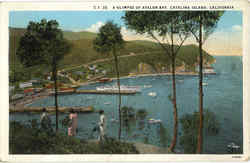 A Glimpse Of Avalon Bay Santa Catalina Island, CA Postcard Postcard