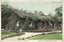 A Rose Embowered Bungalow Postcard