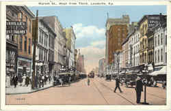 Market St Louisville, KY Postcard Postcard