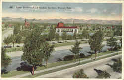 Speer Boulevard And Sunken Gardens Postcard