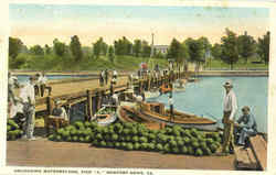 Unloading Watermelons Postcard