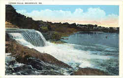 Lower Falls Brunswick, ME Postcard Postcard