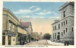 Washington Street, Water St Eastport, ME Postcard Postcard