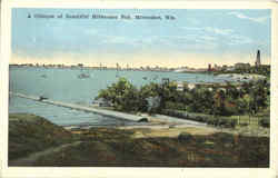 A Glimpse Of Beautiful Milwaukee Bay Postcard