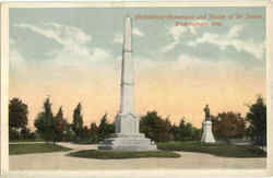 Confederate Monument And Statue Of Dr. Davis Birmingham, AL Postcard Postcard