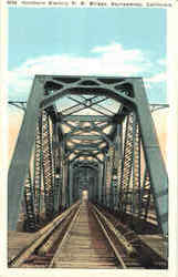 Northern Electric R. R. Bridge Sacramento, CA Postcard Postcard