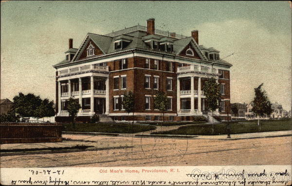 Street View of Old Men's Home Providence Rhode Island