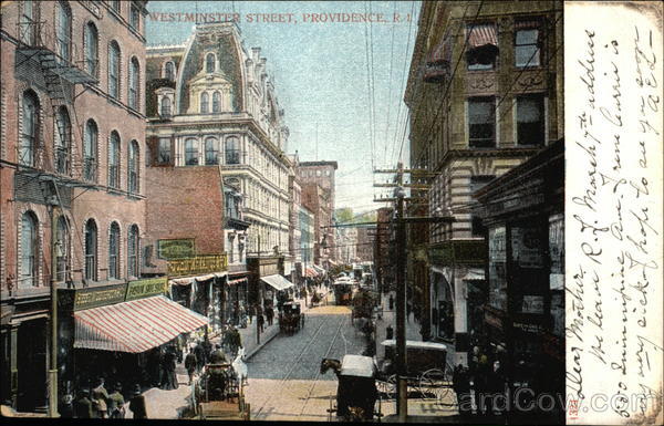 View of Westminster Street Providence Rhode Island