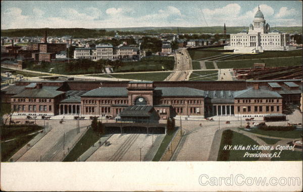 N.Y., N.H. & H. Station and Capitol Providence Rhode Island