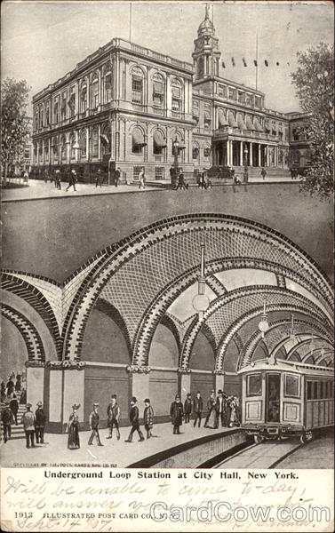 Underground Loop Station at City Hall New York