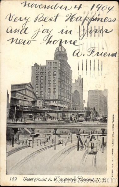 Underground RR & Bridge Terminal New York