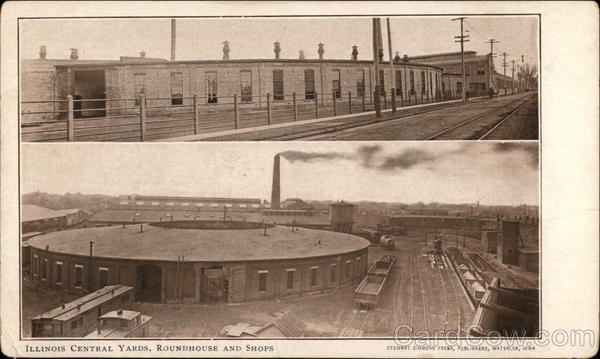 Illinois Central Yards, Roundhouse and Shops Chicago